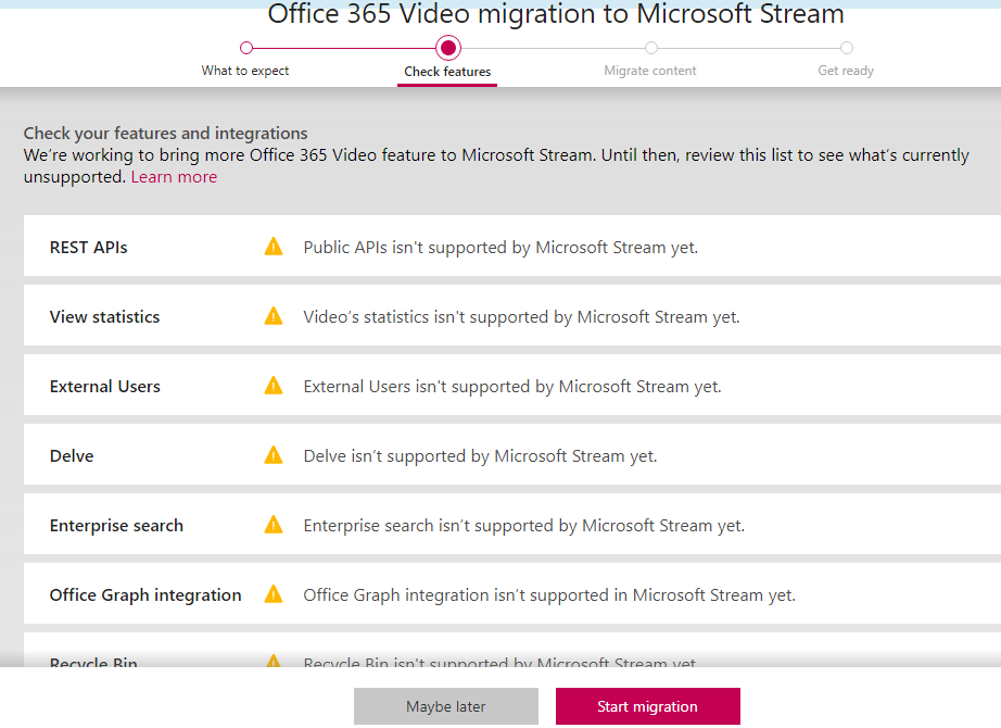 Office 365 Video to Microsoft Stream Self Service Migration Tool SP